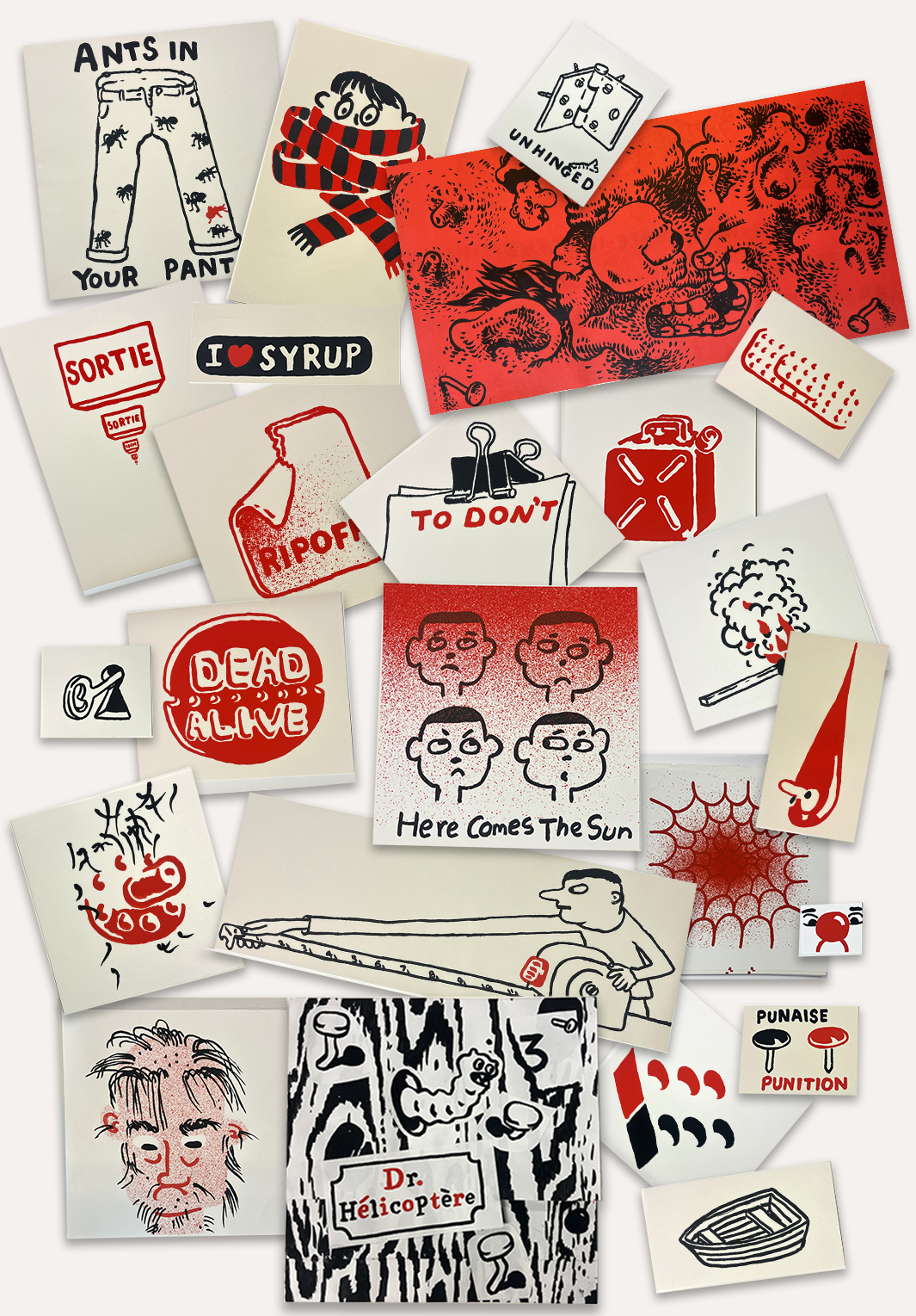 Oeuvre de Adrian Norvid - Pochette de 8 estampes